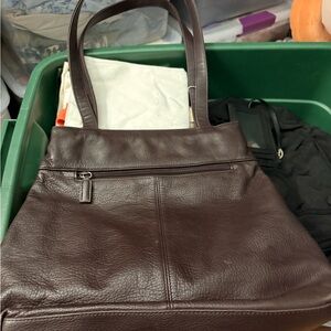 Nine West Elegant Brown Leather Bag